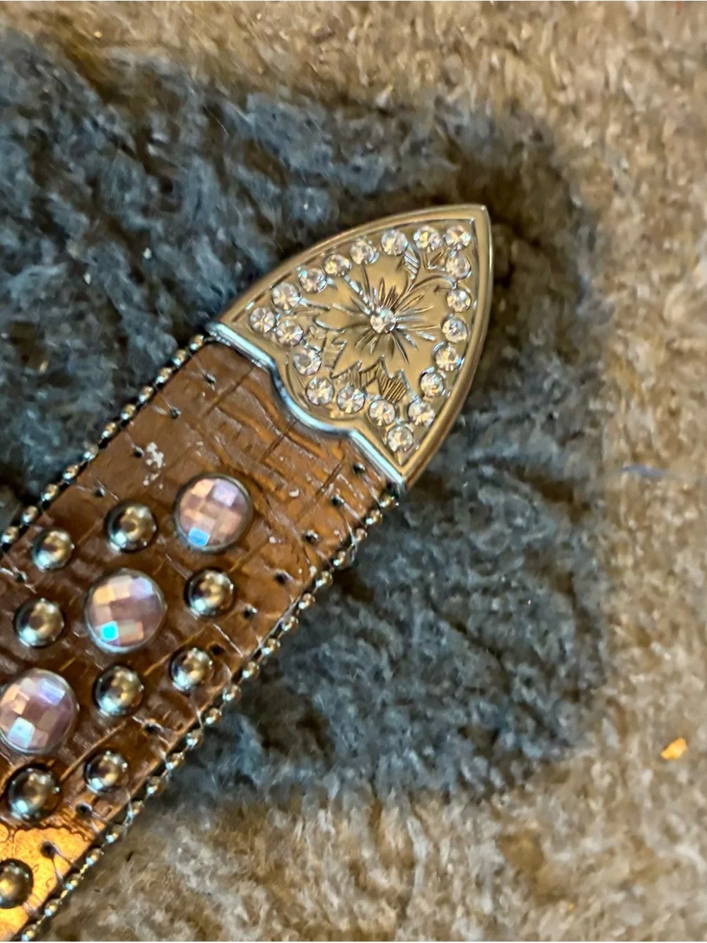 Girls XL Rhinestone Belt